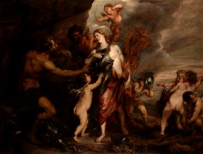 Theodore van Thulden - Venus at the Forge of Vulcan, also known as “Thetis receives the Arms of Achilles” - 1945.245 - Yale University Art Gallery