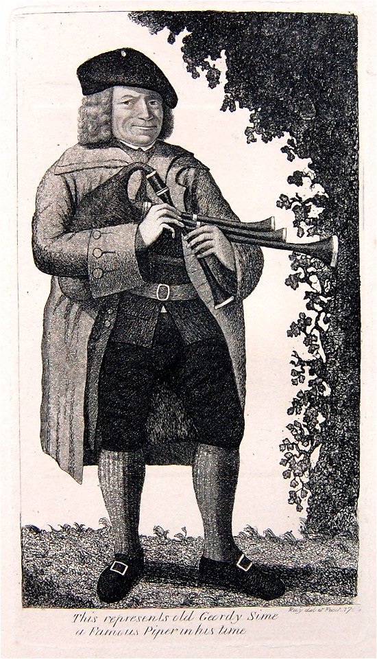 This represents old Geordy Sime a Famous Piper in his time (BM 1935,0522.13.178)