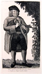 This represents old Geordy Sime a Famous Piper in his time (BM 1935,0522.13.178)