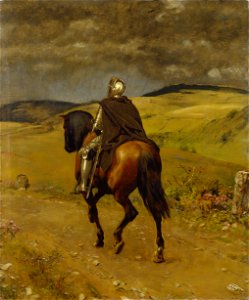 Hans Thoma - Einsamer Ritt (1889)