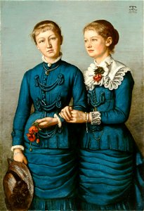 Hans Thoma - Milly und Else Haag. 1883