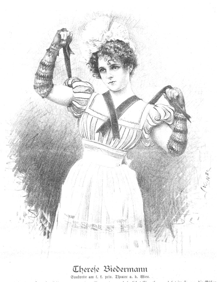 Therese Biedermann 1899 Vilimek