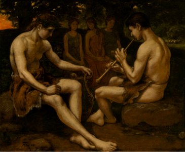 Hans Thoma - Apollo und Marsyas (1886)