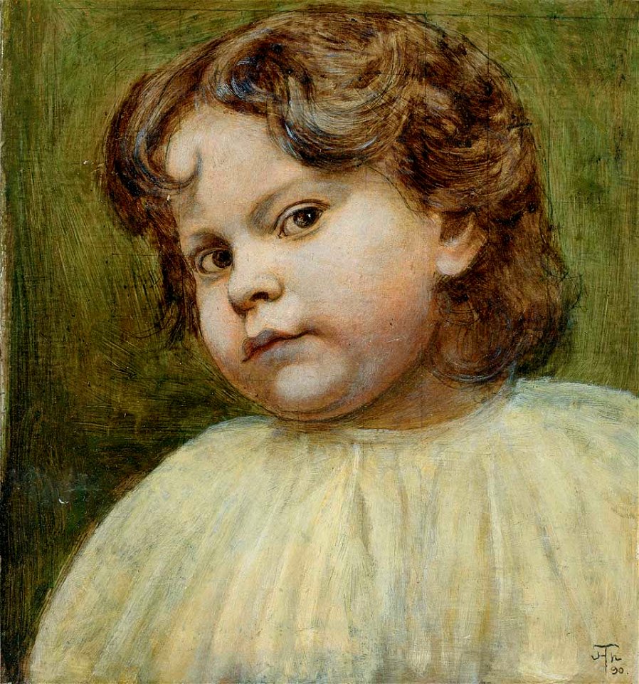 Hans Thoma - Kinderporträt (1890)