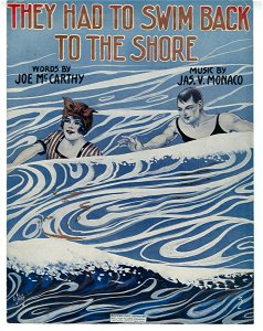 They had to swim back to the shore 1914