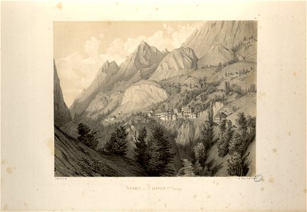 Thermes de St. Sauveur (Hautes-Pyrénées) - Fonds Ancely - B315556101 A PARIS 1 043