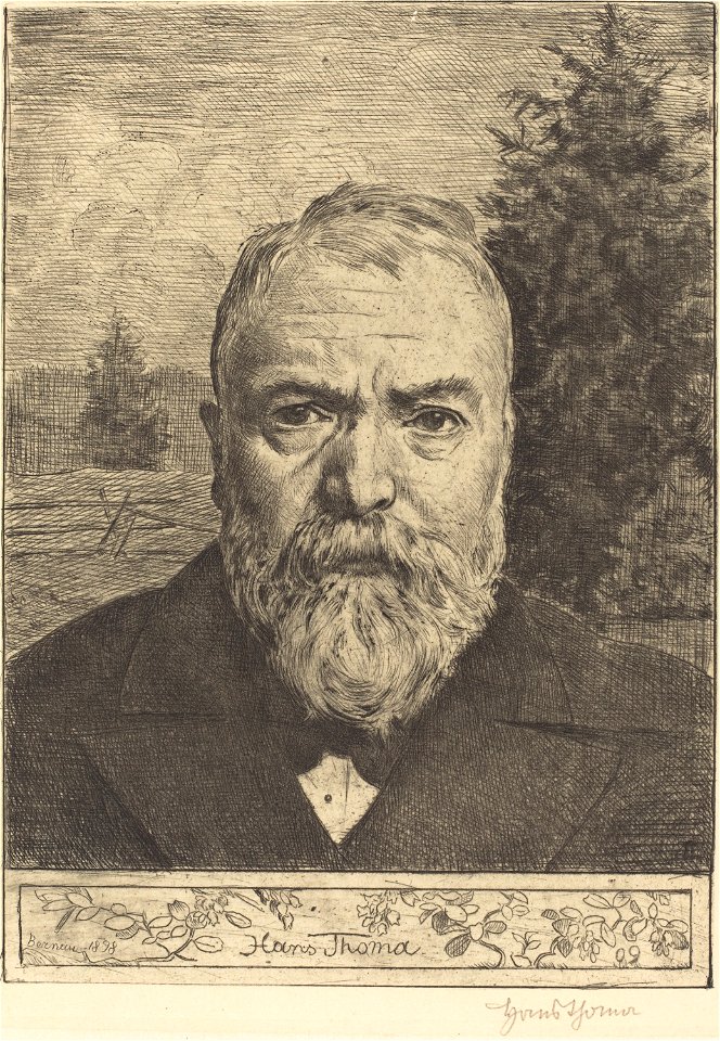 Hans Thoma - Selbstporträt II (1898)