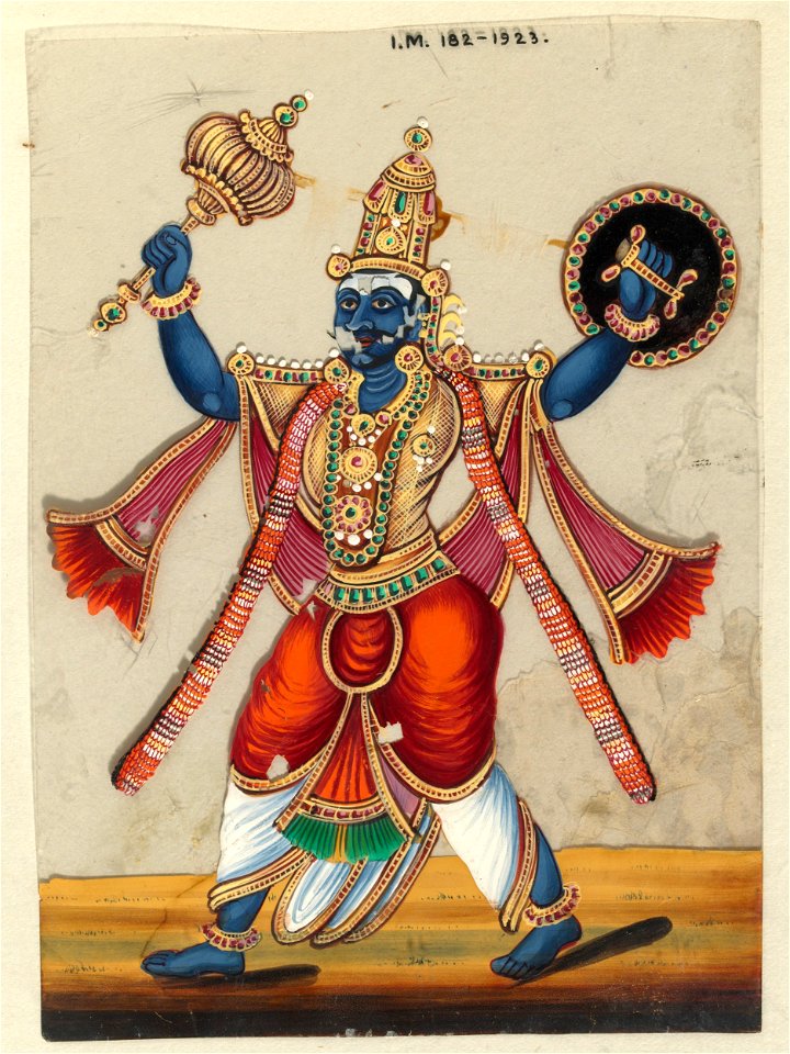 This painting depicts Kumbhakarna, brother of Ravana - Free Stock ...