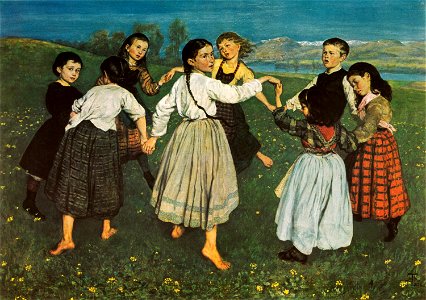 Hans Thoma - Der Kinderreigen (1872)
