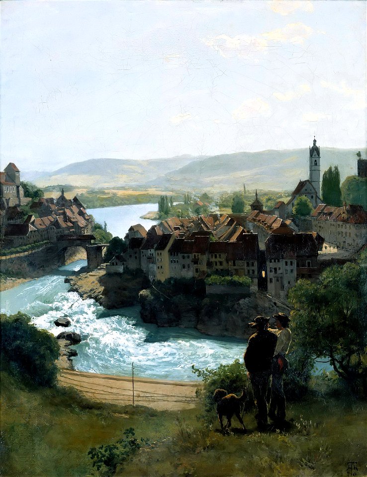 Hans Thoma - Der Rhein bei Laufenburg