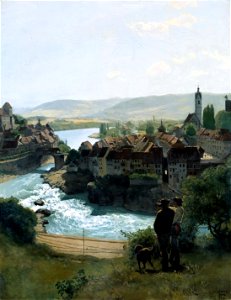 Hans Thoma - Der Rhein bei Laufenburg