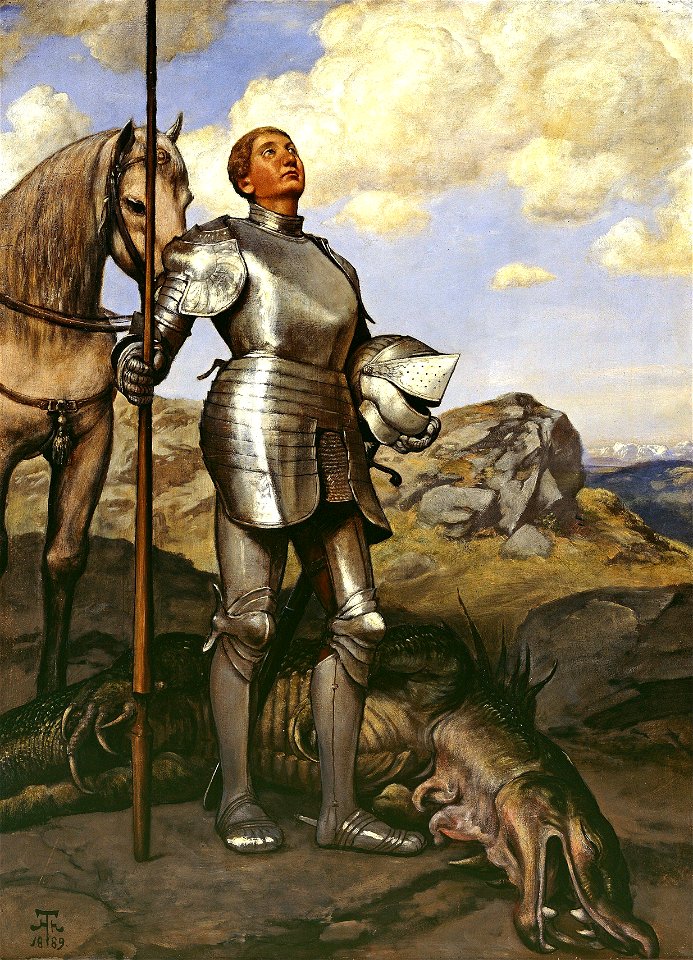 Hans Thoma - Ritter Sankt Georg (1889)