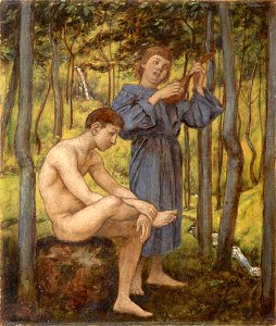 Hans Thoma - Zwei Menschen in einem Hain