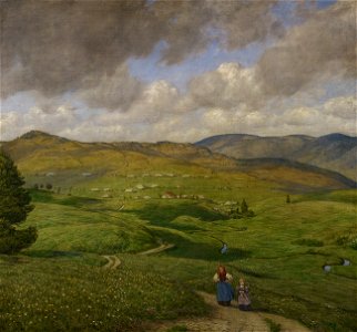 Hans Thoma - Tal bei Bernau