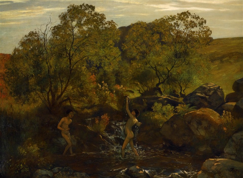 Hans Thoma - Badende Jünglinge