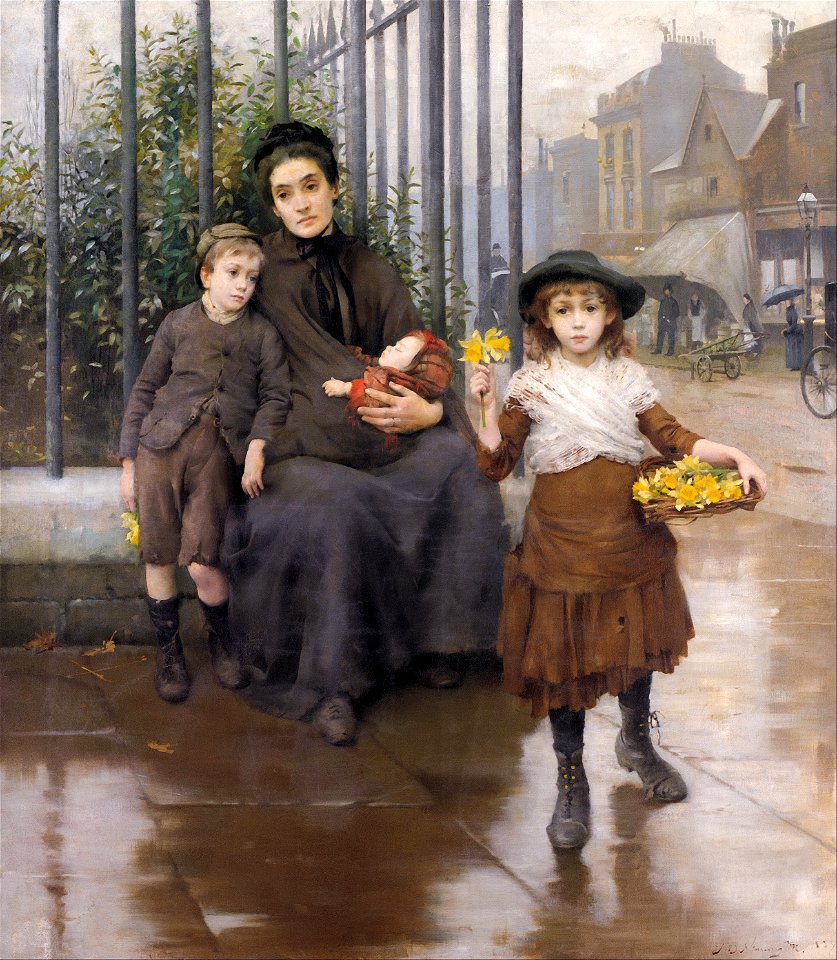 Thomas B. Kennington - The pinch of poverty - Google Art Project