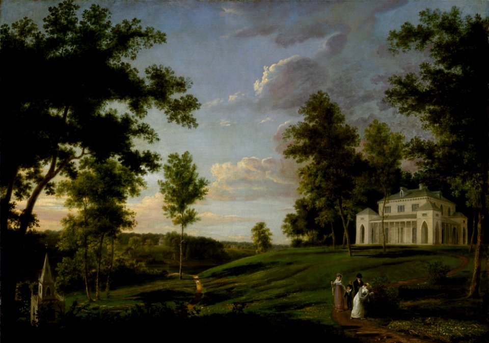 Thomas Birch - Southeast View of Sedgeley Park, the Country Seat of James Cowles Fisher, Esq. - Google Art Project