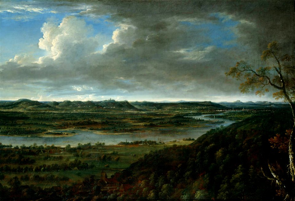 Johann Alexander Thiele - Blick ins Elbtal (vor 1728)