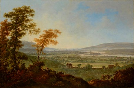 Johann Alexander Thiele - Blick von den Lößnitzhöhen auf Dresden (1751)