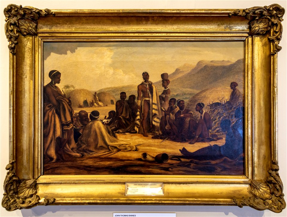 Thomas Baines-The settlement or homestead of Chief Sandile-0685