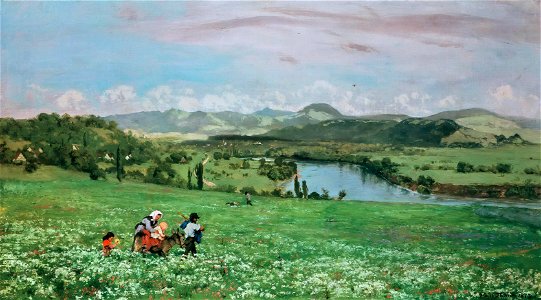 Hans Thoma - Der Rhein bei Säckingen