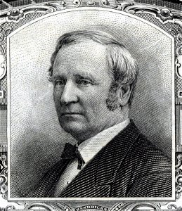 Thomas Andrews Hendricks (Engraved Portrait). Free illustration for personal and commercial use.