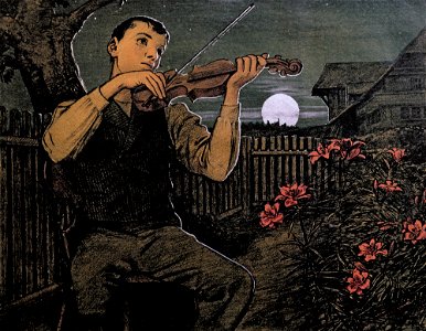 Hans Thoma - Mondscheingeiger