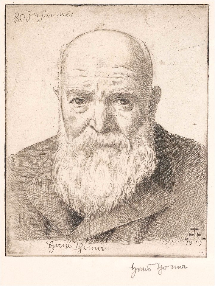 Hans Thoma - Selbstbildnis IV (1919)