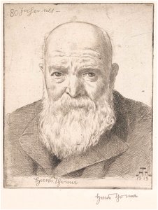 Hans Thoma - Selbstbildnis IV (1919)