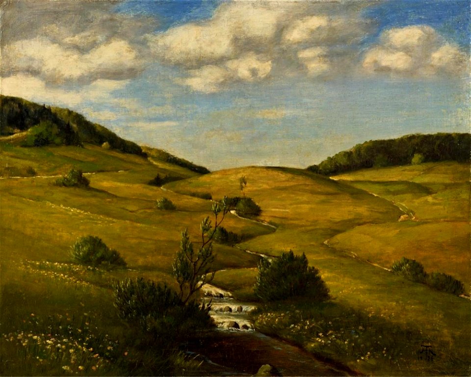 Hans Thoma - Landschaft im Schwarzwald