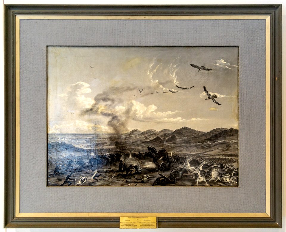 Thomas Baines-The greatest hunt in history near Bloemfontein 1860-0627
