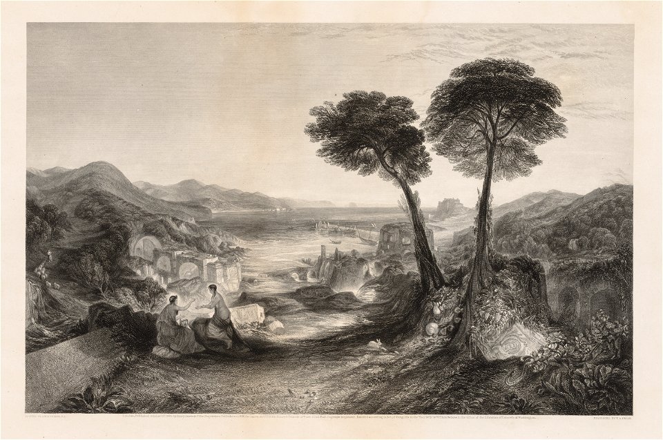 Thomas Abiel Prior (British, 1809-1886) - The Bay of Baiae, Apollo and the Sibyl - 1960.140 - Cleveland Museum of Art
