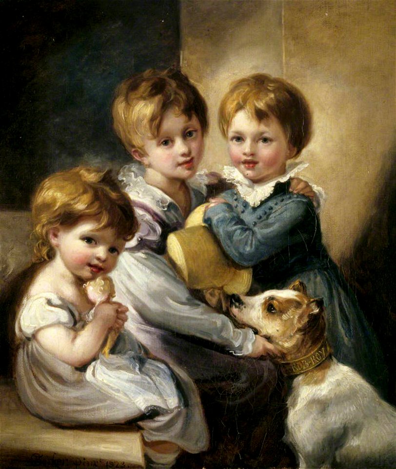 Thomas Barker (1769-1847) - Mary Elizabeth Elton (1816–1840), Jane Octavia Elton (1821–1896), and Arthur Hallam Elton (1818–1883 - 624168 - National Trust