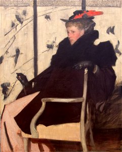Thomas Austen-Brown (1859-1924) Mademoiselle Plume rouge (1896) Neue Pinakothek 25-01-2017 18-19-21