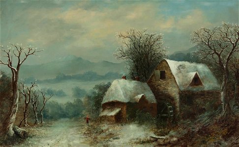 Thomas Attwood - Winter Scene - Sarjeant Gallery