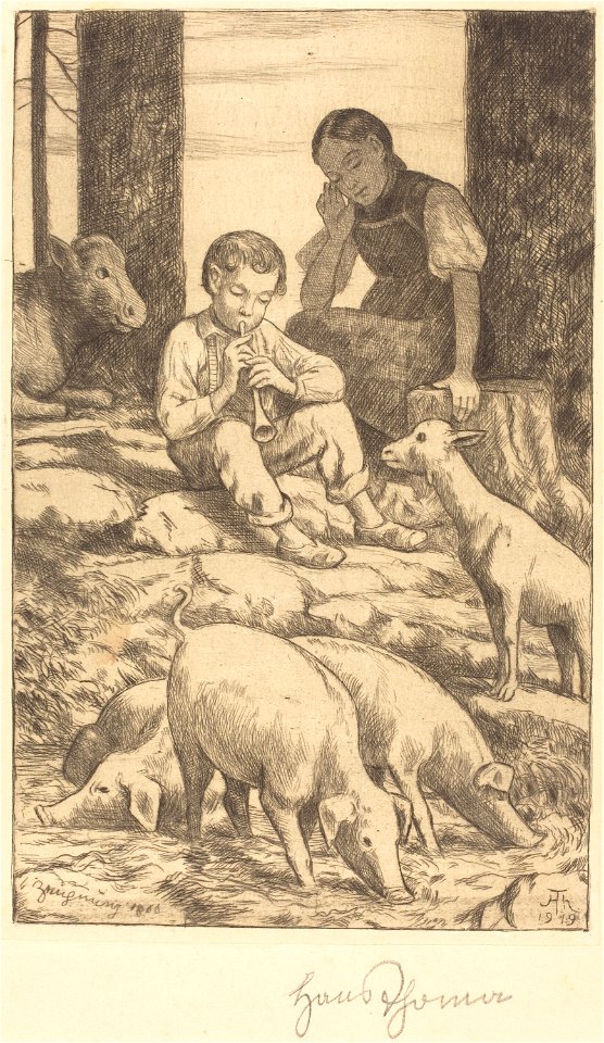 Hans Thoma - Pastoral (1898)