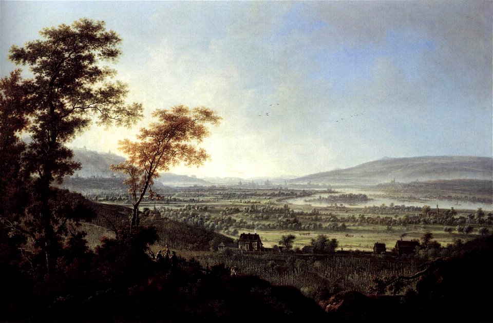 Johann Alexander Thiele - View of Dresden from the Loessnitz Heights - WGA22212