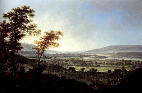 Johann Alexander Thiele - View of Dresden from the Loessnitz Heights - WGA22212