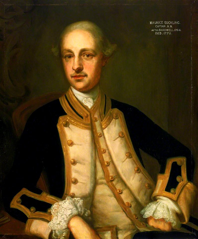 Thomas Bardwell (1704-1767) (after) - Captain Maurice Suckling (1725–1778) - BHC3045 - Royal Museums Greenwich