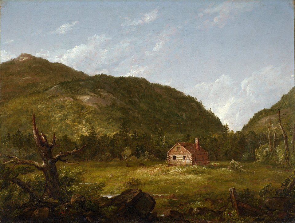 Thomas Cole - House, Mount Desert, Maine - 1956.222 - Fogg Museum