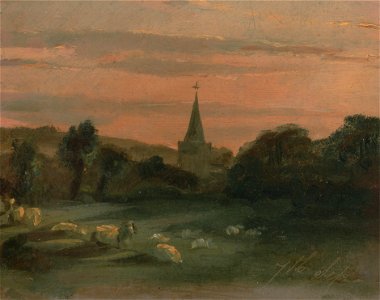 Thomas Churchyard - Stoke Poges Church (recto) - Google Art Project