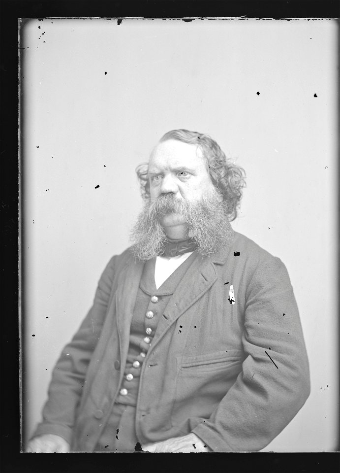 Thomas Bangs Thorpe by the Mathew Brady Studio, c. 1860-1870, glass plate collodion negative, from the National Portrait Gallery - NPG-NPG 81 M3862 1