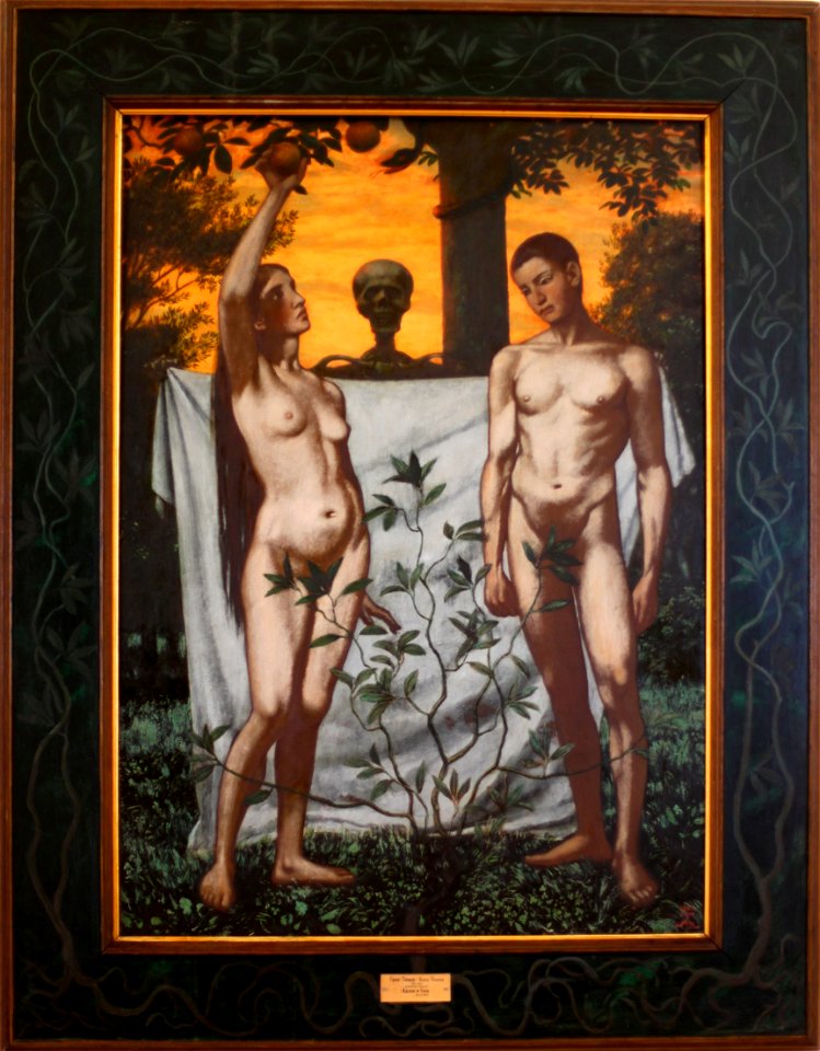 Hans Thoma, Adam and Eve, 1897, Hermitage Museum
