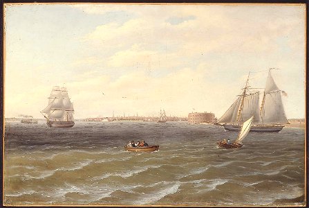 Thomas Birch - New York Harbor - 47.1181 - Museum of Fine Arts