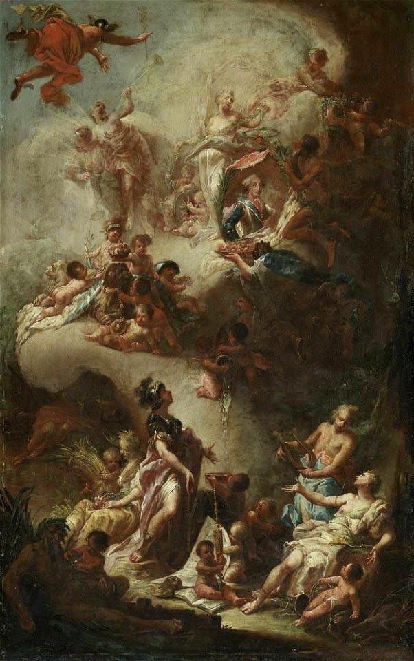 Thomas Christian Winck - Apotheose des Kurfürsten Maximilian III. Joseph von Bayern - 5057 - Bavarian State Painting Collections