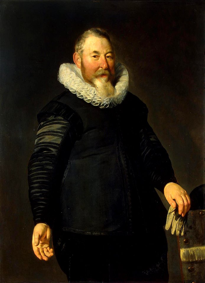 Thomas de Keyser - Portrait of a Man Holding a Glove