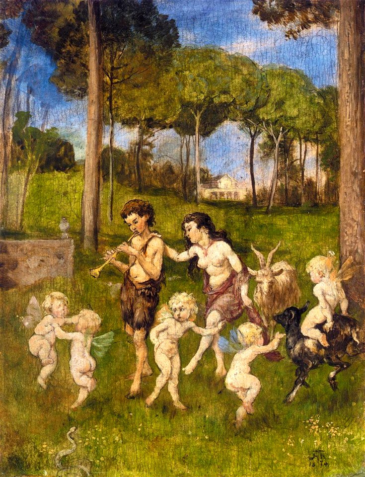 Hans Thoma - Kinder- und Puttenreigen