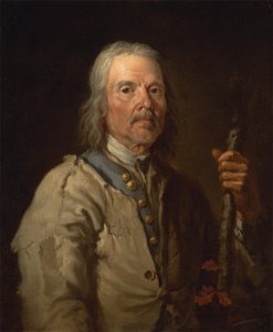Thomas Barker - Man holding a staff - Google Art Project. Free illustration for personal and commercial use.