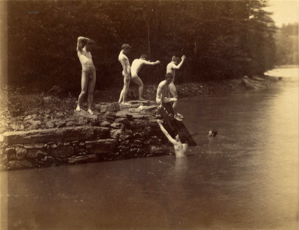 Thomas Eakins (American - Eakins's Students at the The Swimming Hole - Google Art Project