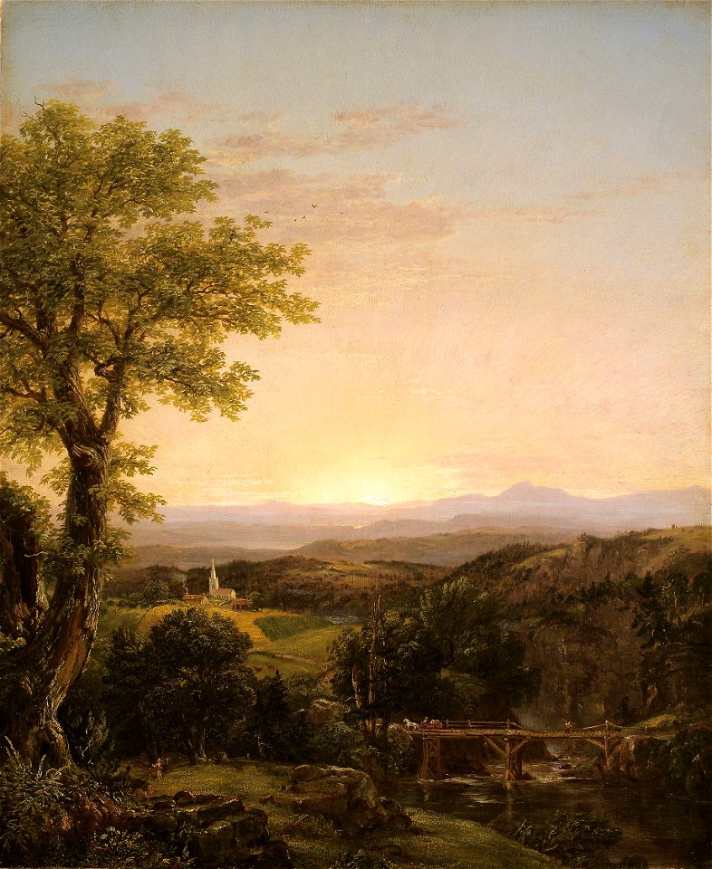 Thomas Cole - New England Scenery - 1900.558 - Art Institute of Chicago